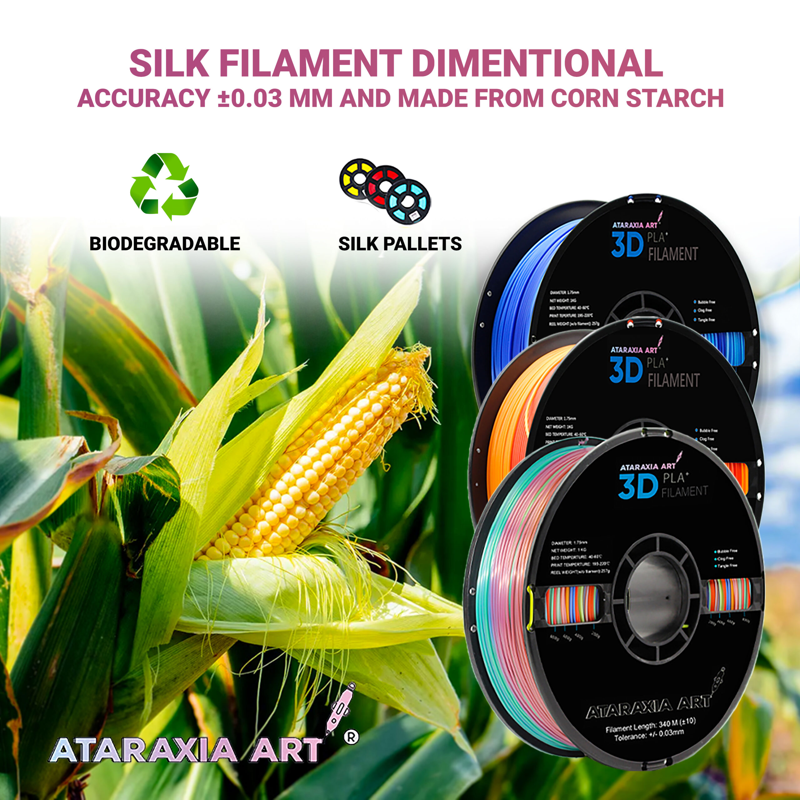 Ataraxiaart - Best Silk 3d Pen Pla Refills