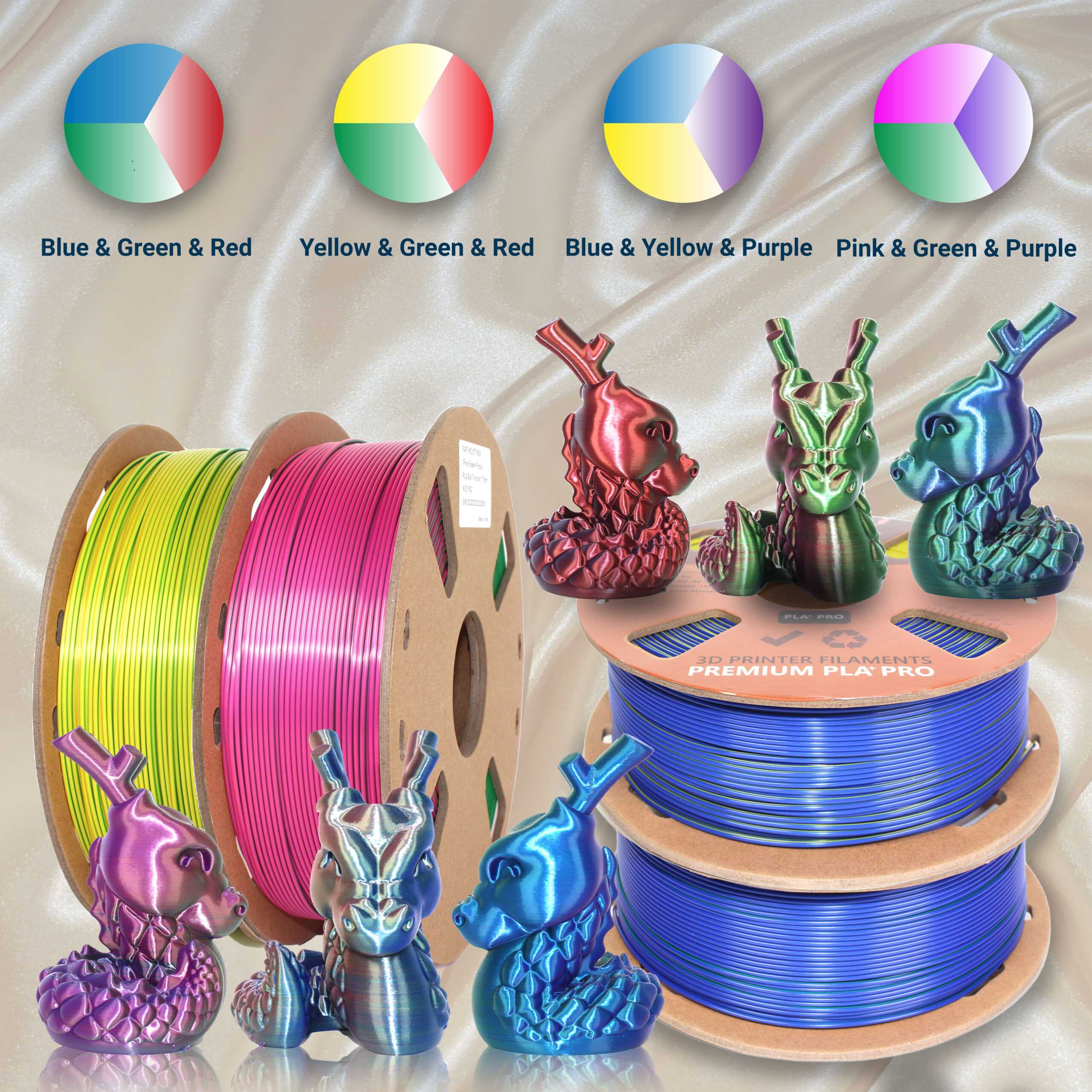 ELEGOO PLA Filament 1.75mm Purple 1KG, 3D Printer Filament Dimensional  Accuracy +/- 0.02mm, 1kg Cardboard Spool(2.2lbs) 3D Printing Filament Fits  for