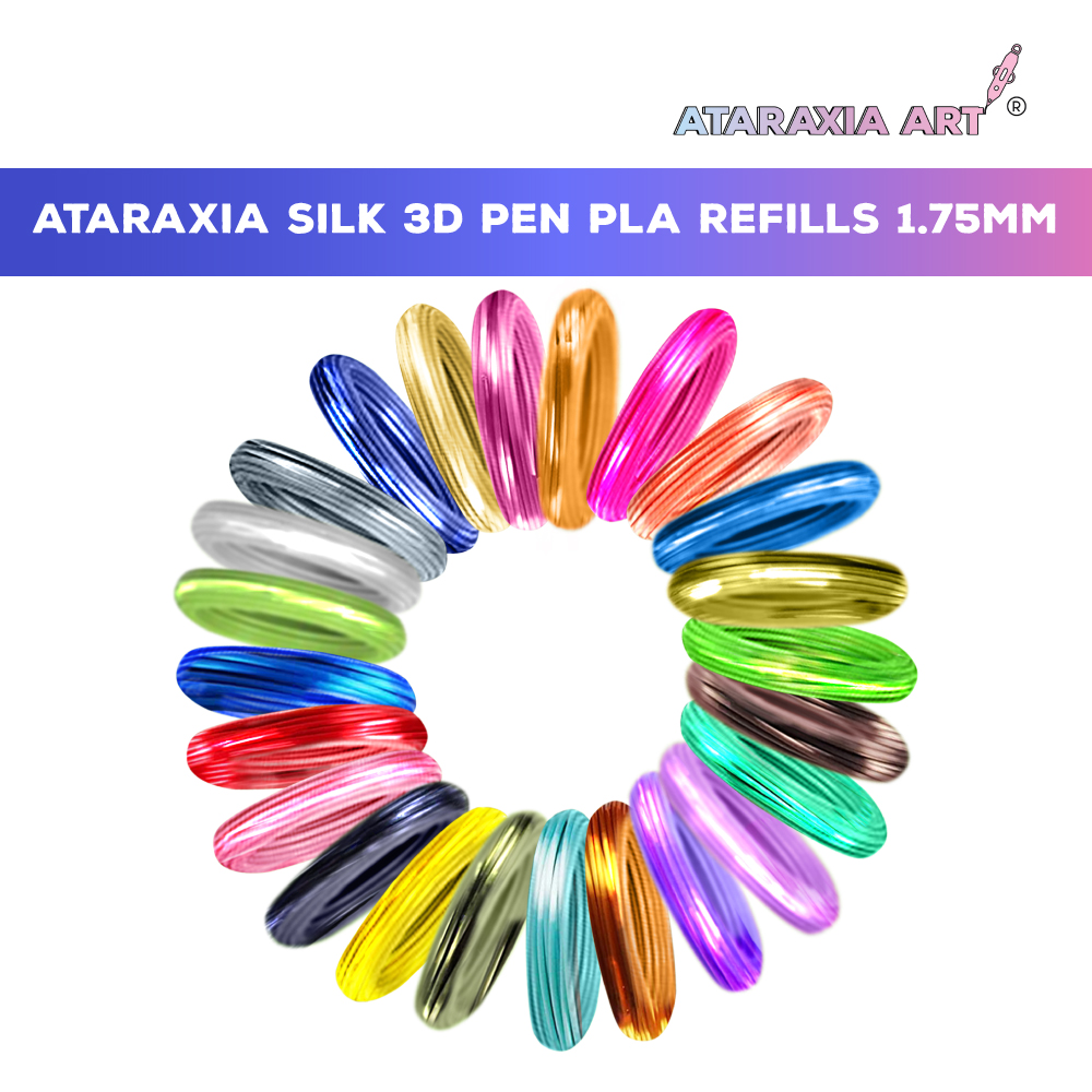 3d Pen Silk PLA Filament 1.75mm- Ataraxia Art Anywhere Anytime